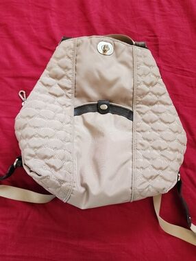 Baggallini Mosey Life Gray/Lavender Convertible Backpack Bag Travel Packable